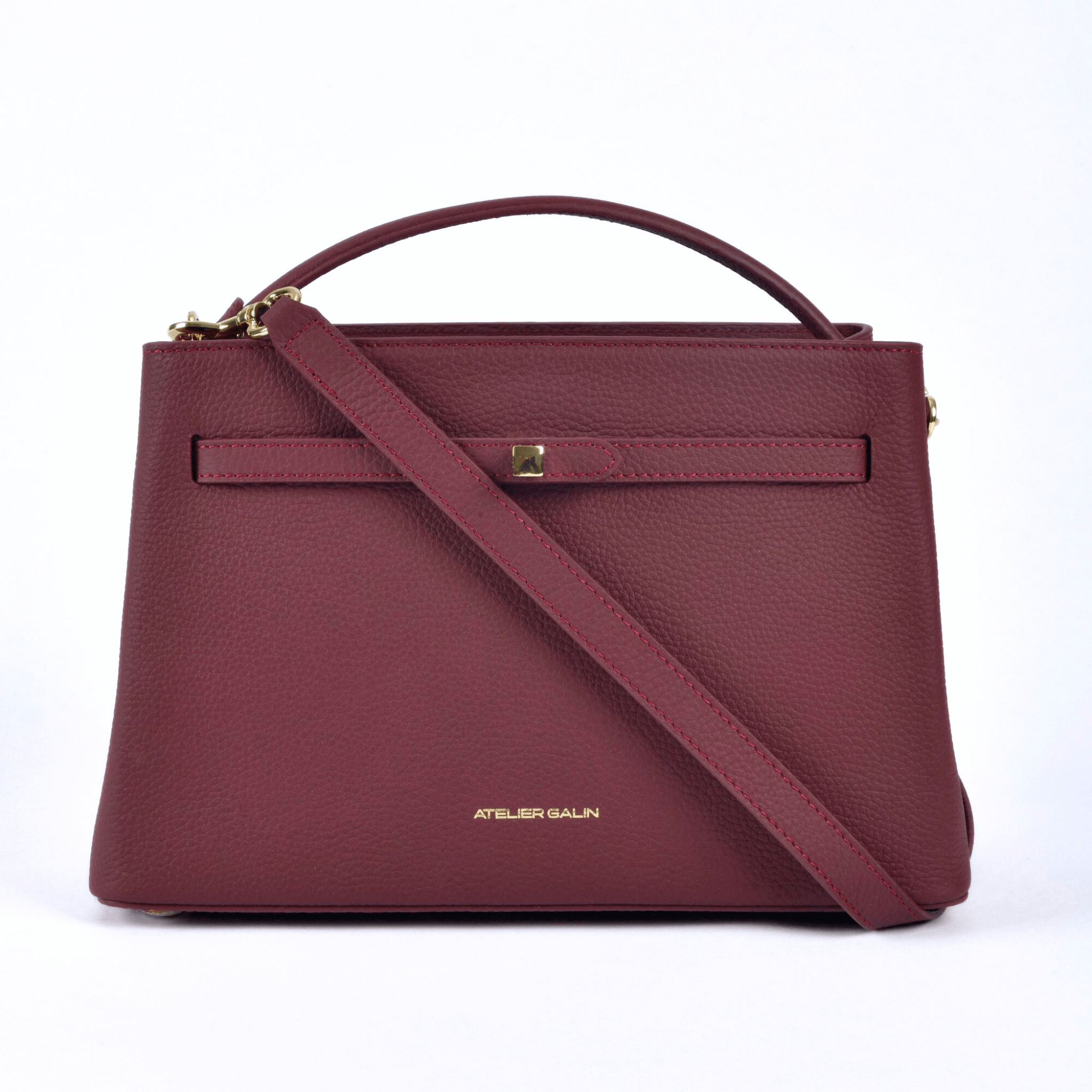 Cube Lock Bag - Merlot