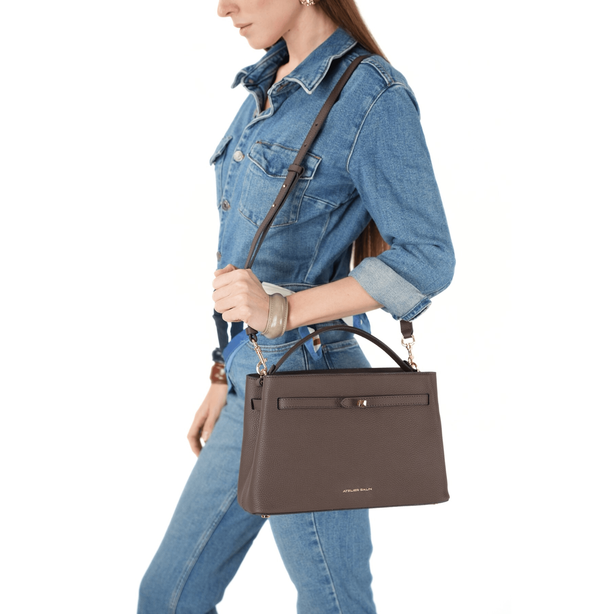 Cube Lock Bag - Choco