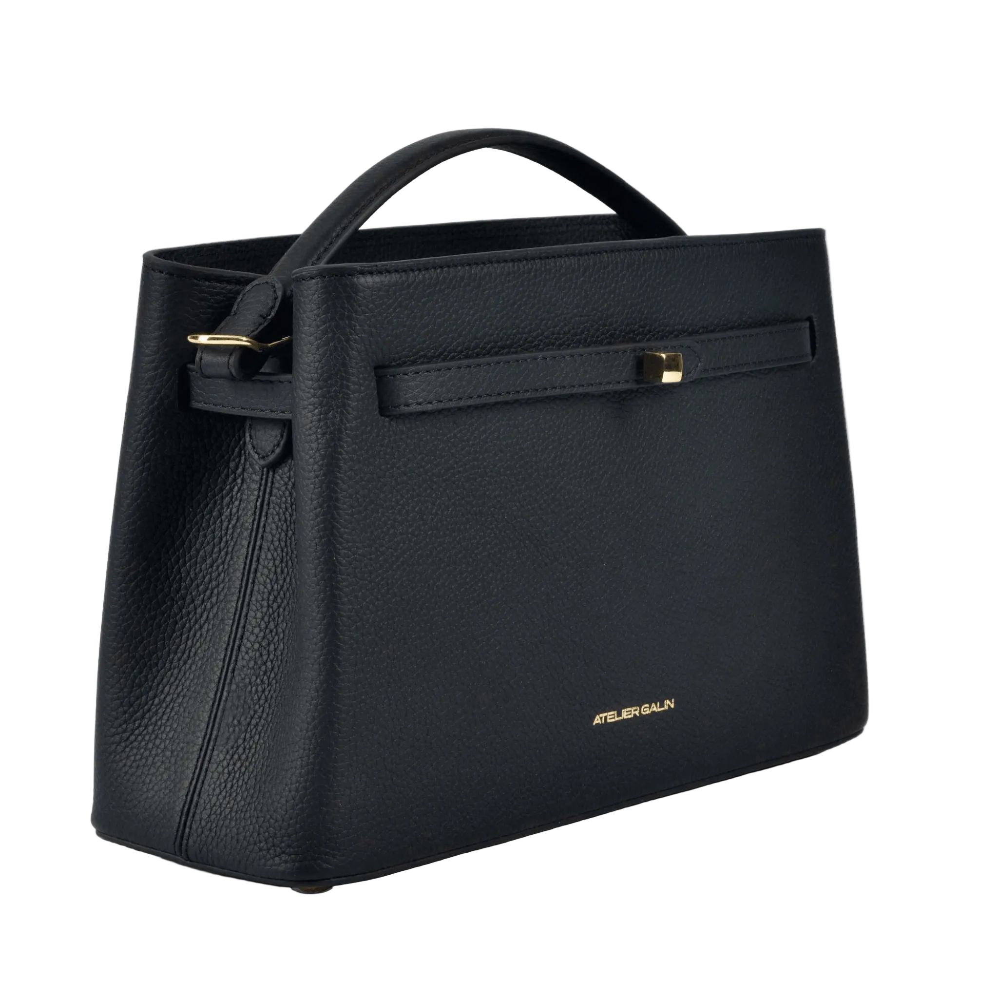 Cube Lock Bag - Black & Gold