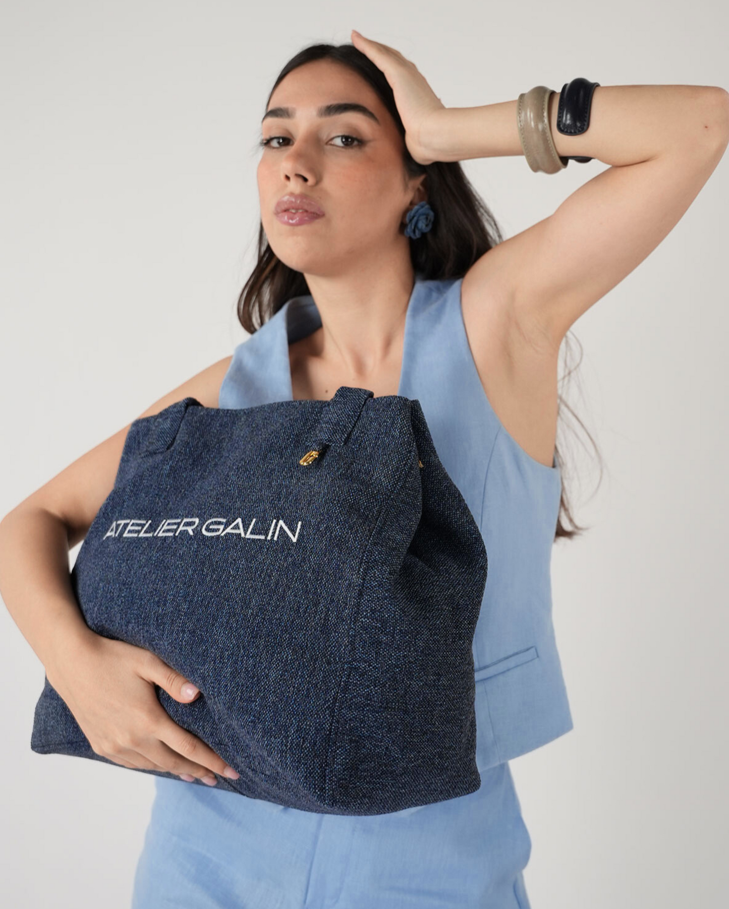 Vela Tote Çanta N°1 - Azure 