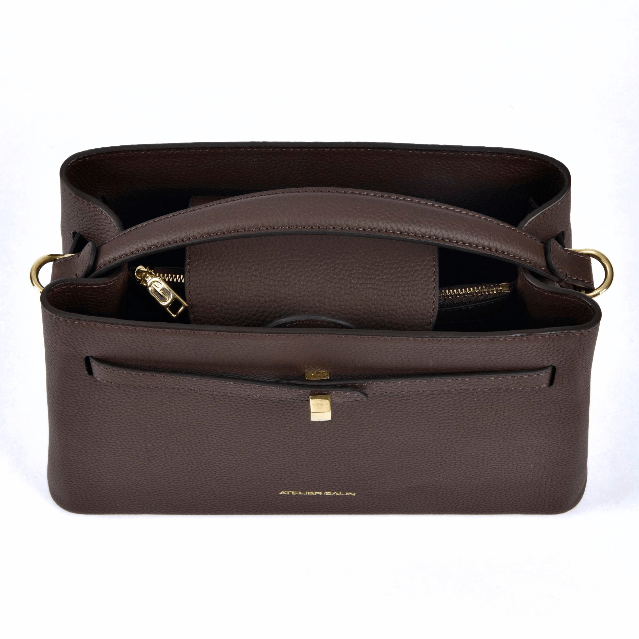 Cube Lock Bag - Choco