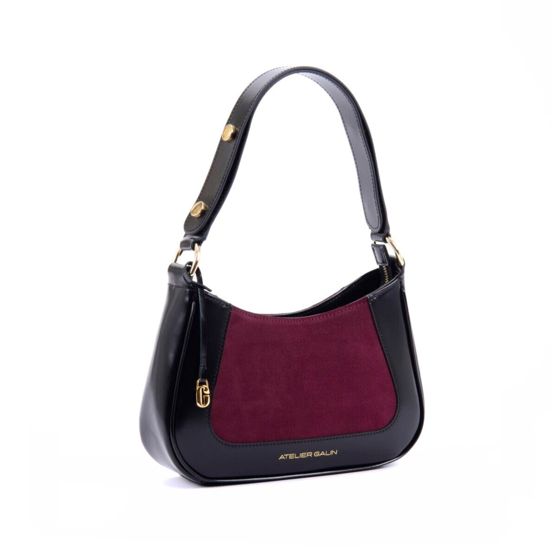 Jasmine Hobo Bag - Deep Red - Atelier Galin