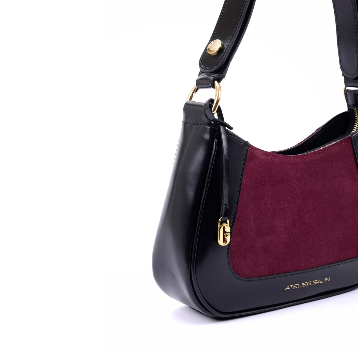 Jasmine Hobo Bag - Deep Red - Atelier Galin