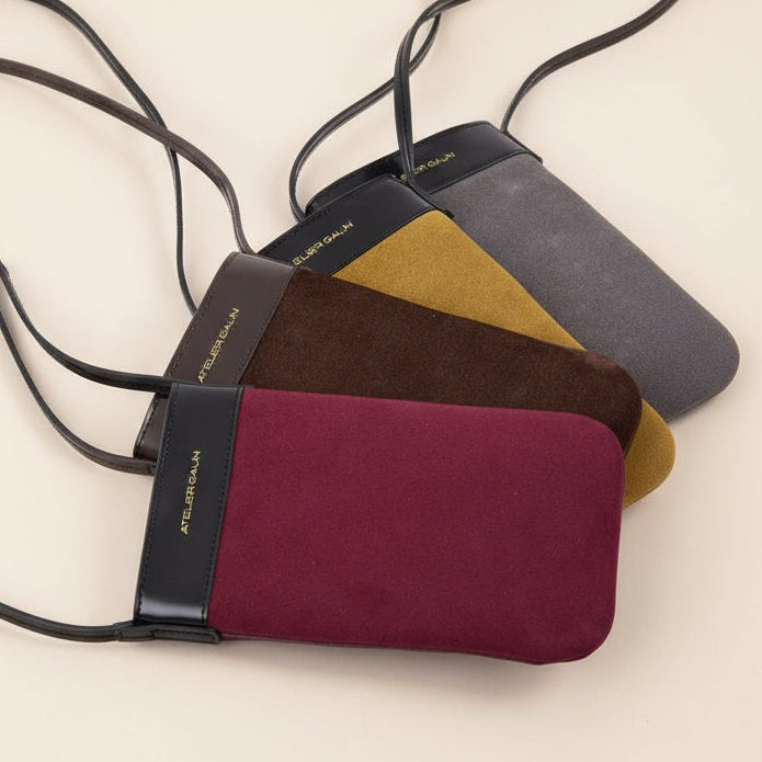 Mila Phone Bag - Gris - Atelier Galin